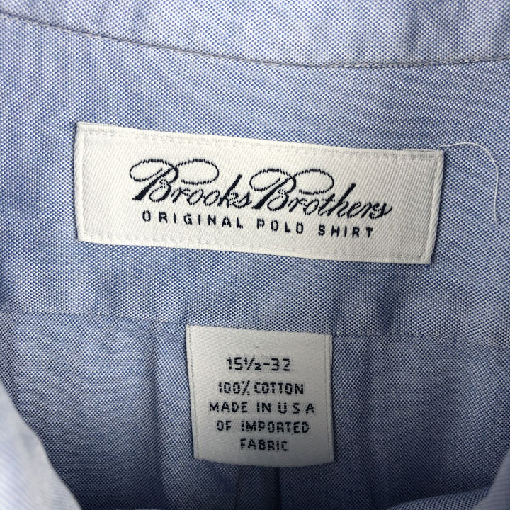 Brooks Brothers long-sleeved button-down shirt, made in the USA, size M cotton blue type Vintage Second Hand