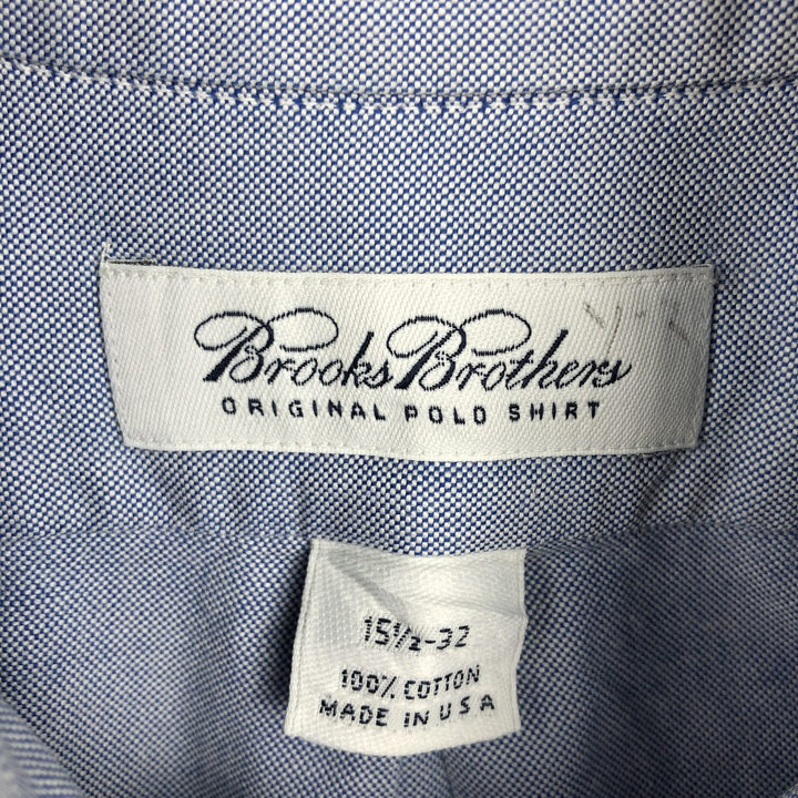 Brooks Brothers long-sleeved button-down shirt, made in the USA, size M cotton blue type Vintage Second Hand