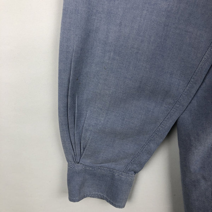 Brooks Brothers long-sleeved button-down shirt, made in the USA, size M cotton blue type Vintage Second Hand