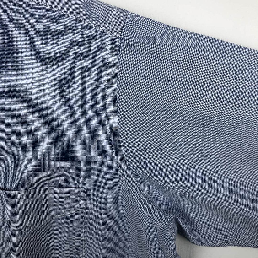 Brooks Brothers long-sleeved button-down shirt, made in the USA, size M cotton blue type Vintage Second Hand