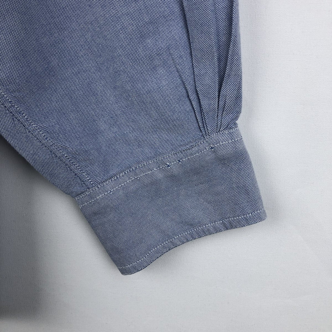Brooks Brothers long-sleeved button-down shirt, made in the USA, size M cotton blue type Vintage Second Hand