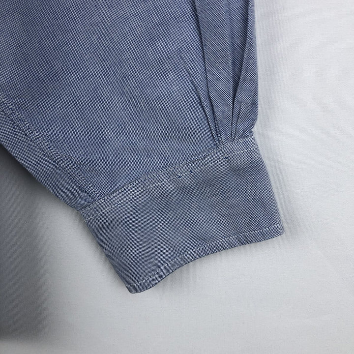 Brooks Brothers long-sleeved button-down shirt, made in the USA, size M cotton blue type Vintage Second Hand