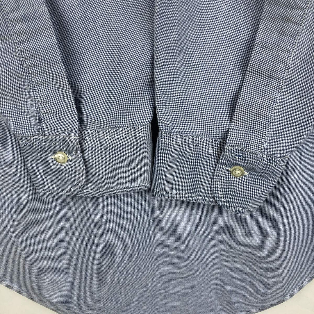 Brooks Brothers long-sleeved button-down shirt, made in the USA, size M cotton blue type Vintage Second Hand