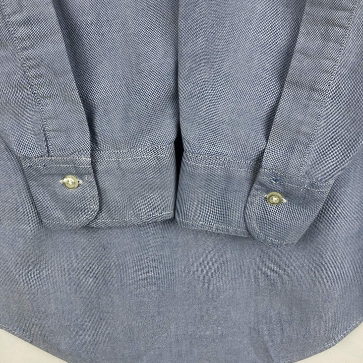 Brooks Brothers long-sleeved button-down shirt, made in the USA, size M cotton blue type Vintage Second Hand