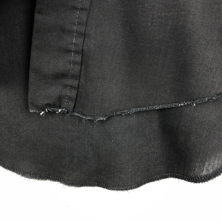 1970'S Wrangler Long-Sleeve Western Shirt, Made in USA, Men's Size M (Equivalent), Vintage unclear black type Vintage Second Hand