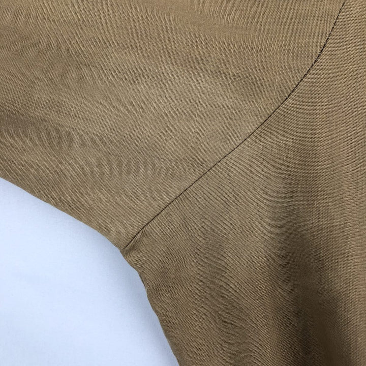 70s-80'S Lee Long-Sleeve Western Shirt, Made in USA, Men's Size L (approx.) unclear beige type brown Vintage Second Hand
