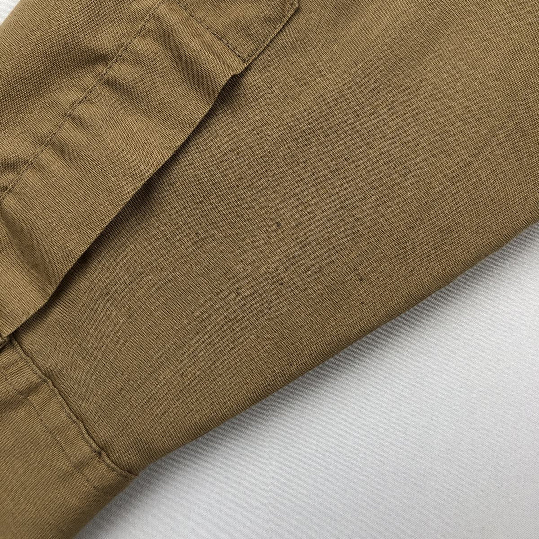 70s-80'S Lee Long-Sleeve Western Shirt, Made in USA, Men's Size L (approx.) unclear beige type brown Vintage Second Hand