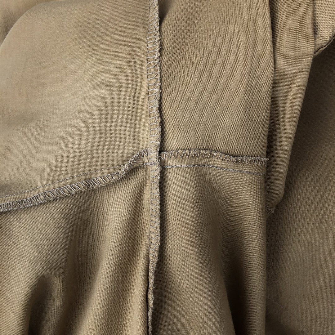 70s-80'S Lee Long-Sleeve Western Shirt, Made in USA, Men's Size L (approx.) unclear beige type brown Vintage Second Hand