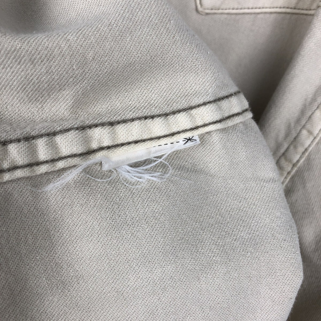 Ralph Lauren POLO RALPH LAUREN Long-Sleeve Denim Western Shirt, Men's Size XL (approx.) unclear Beige type Vintage Second Hand