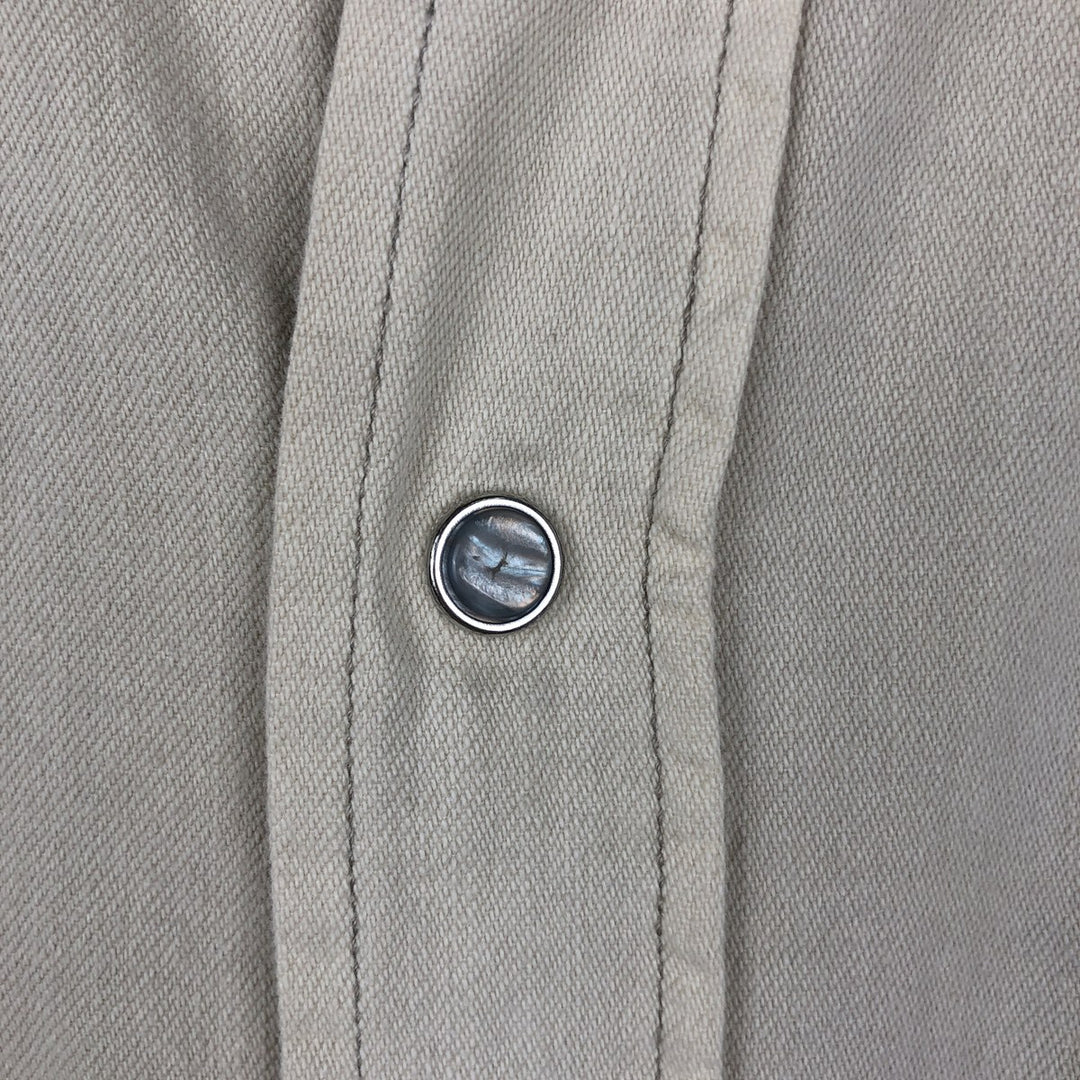 Ralph Lauren POLO RALPH LAUREN Long-Sleeve Denim Western Shirt, Men's Size XL (approx.) unclear Beige type Vintage Second Hand