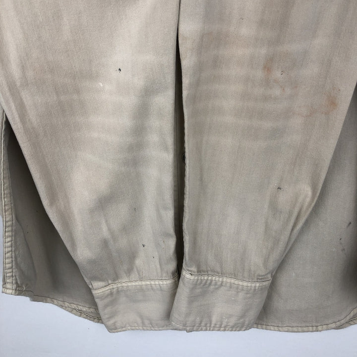 Ralph Lauren POLO RALPH LAUREN Long-Sleeve Denim Western Shirt, Men's Size XL (approx.) unclear Beige type Vintage Second Hand