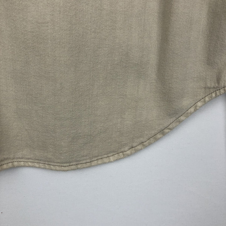 Ralph Lauren POLO RALPH LAUREN Long-Sleeve Denim Western Shirt, Men's Size XL (approx.) unclear Beige type Vintage Second Hand