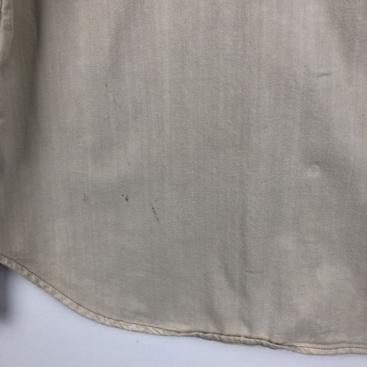 Ralph Lauren POLO RALPH LAUREN Long-Sleeve Denim Western Shirt, Men's Size XL (approx.) unclear Beige type Vintage Second Hand