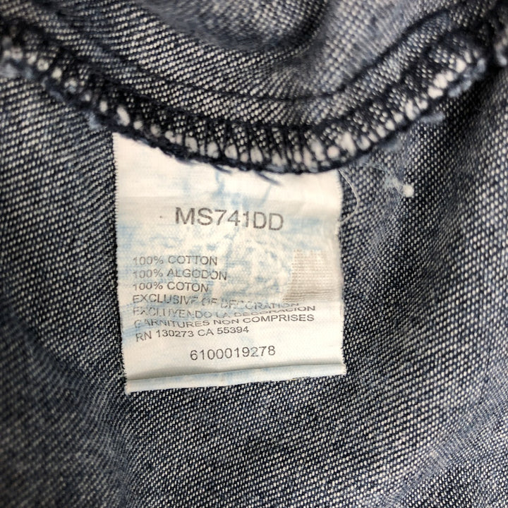 Wrangler Long Sleeve Denim Western Shirt, Men's XL cotton blue type Vintage Second Hand