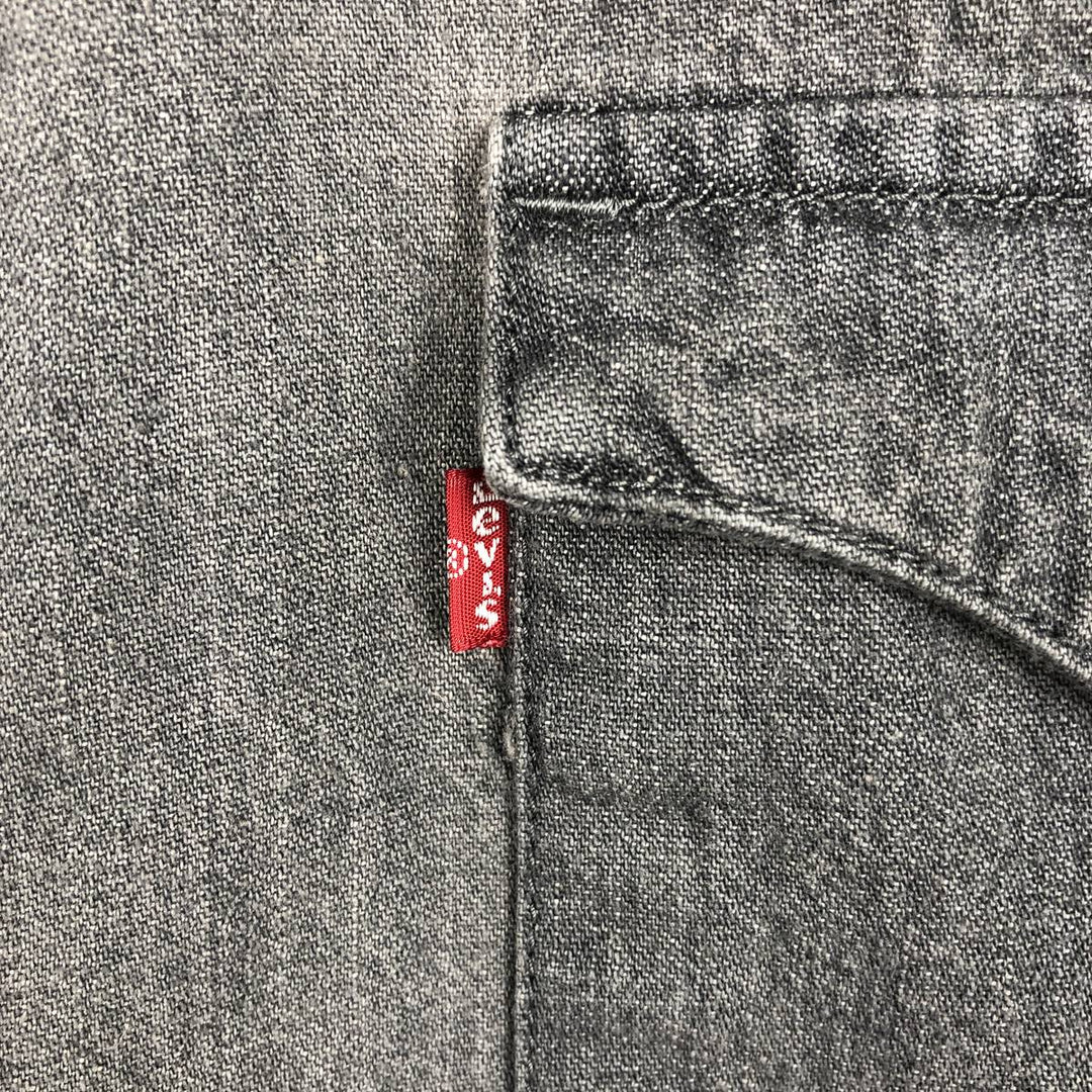 Levi's Long-Sleeve Denim Western Shirt, Men's Size XL (approx.) cotton gray type Vintage Second Hand