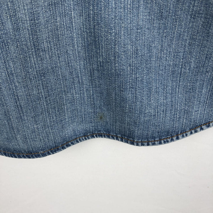 Wrangler Long Sleeve Denim Western Shirt, Men's XL unclear blue type Vintage Second Hand