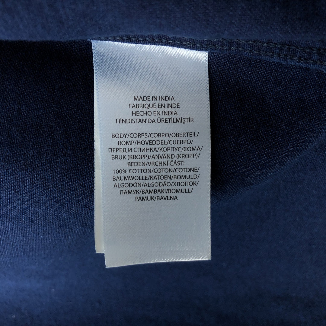 Ralph Lauren CLASSIC FIT INDIGO Hooded Long-Sleeve Cotton Shirt (Men's Size S) cotton Indigo Vintage Second Hand
