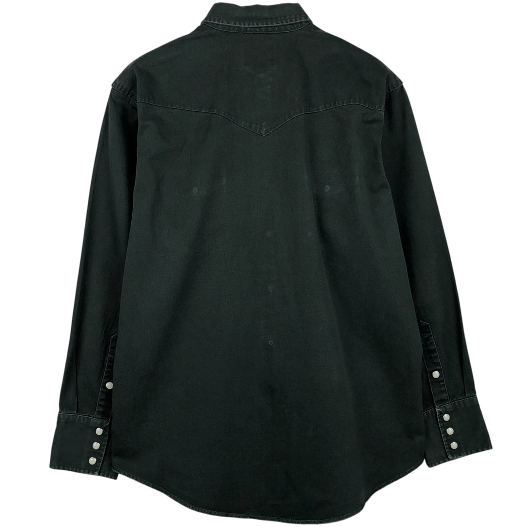 Wrangler Long-Sleeve Western Shirt, Men's Size XL (approx.) unclear Green type dark green Vintage Second Hand