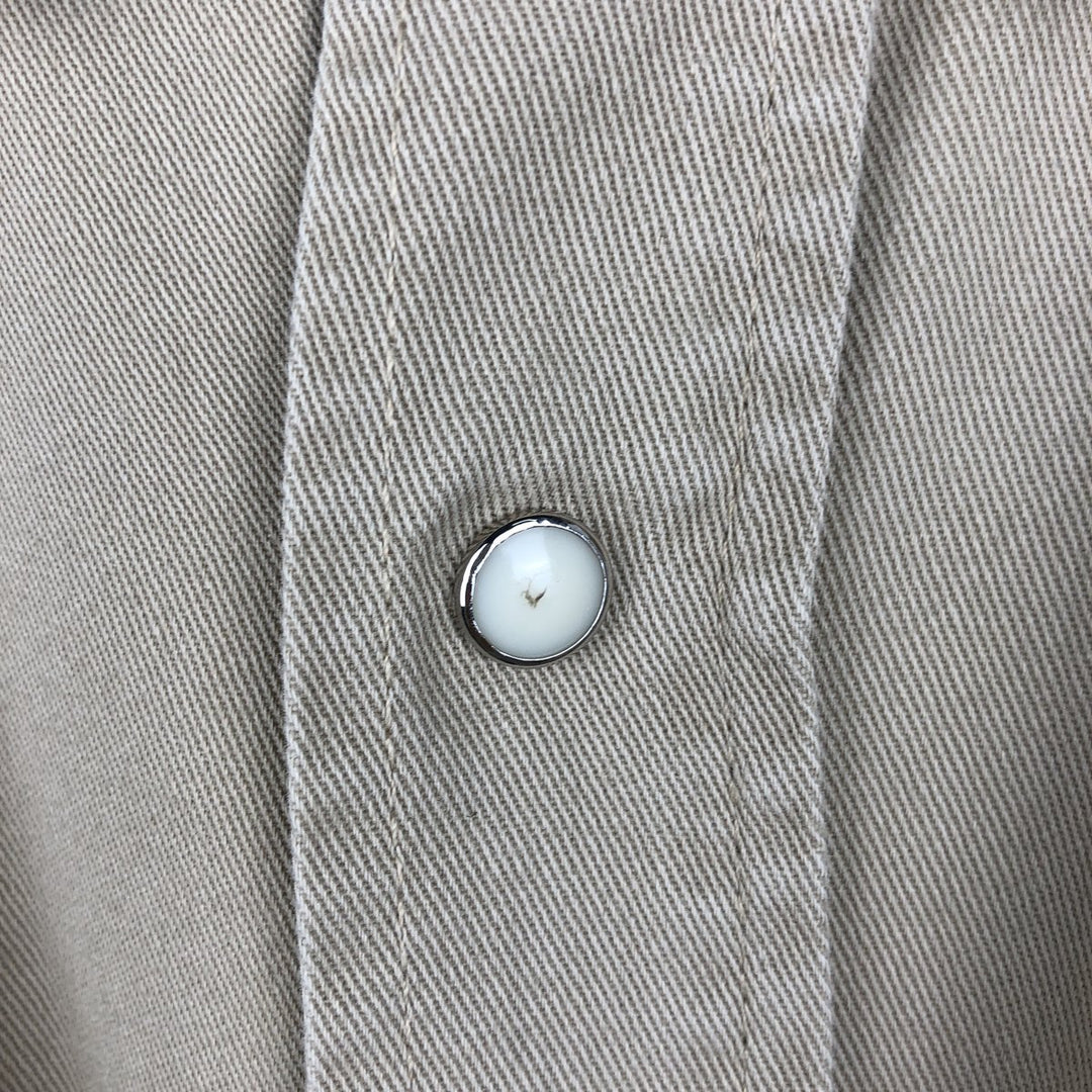 Wrangler Long-Sleeve Western Shirt, Men's Size XL (approx.) unclear Beige type Vintage Second Hand