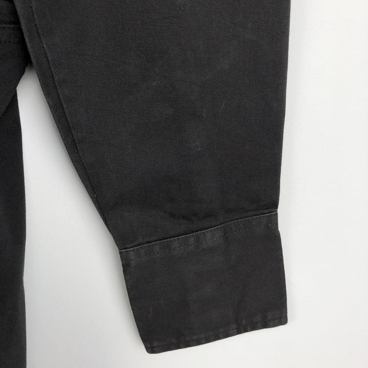 80s-90'S Wrangler Long-Sleeve Western Shirt, Men's Size M (Equivalent), Vintage cotton black type Vintage Second Hand