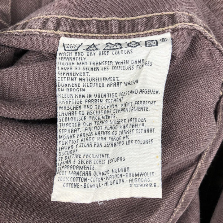 1990'S Levi's 60566-0529 Long-Sleeve Denim Western Shirt, Men's Size M (approx.), Vintage cotton brown type Vintage Second Hand