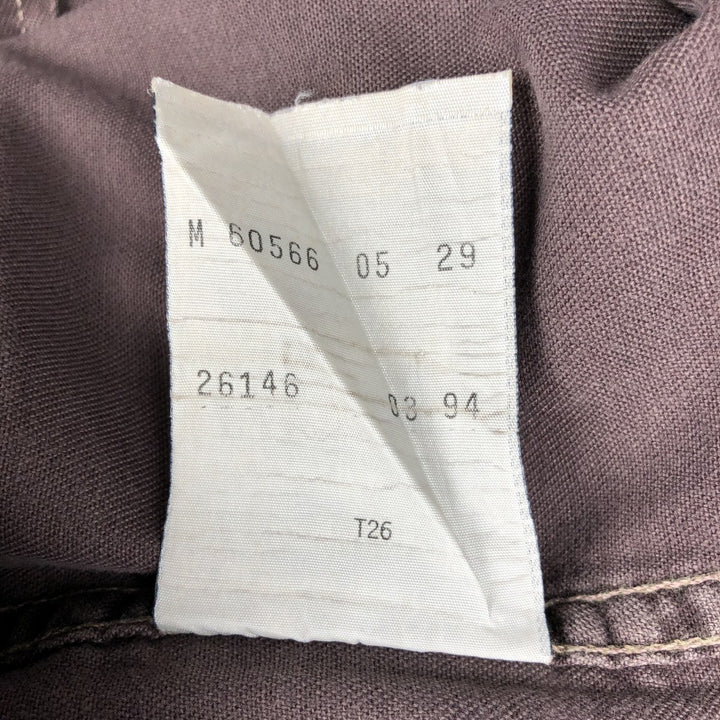 1990'S Levi's 60566-0529 Long-Sleeve Denim Western Shirt, Men's Size M (approx.), Vintage cotton brown type Vintage Second Hand