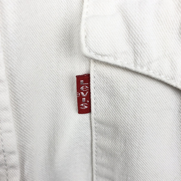 Levi's RED TAB Long-Sleeve Denim Western Shirt, Men's Size M (approx.) cotton white type Vintage Second Hand