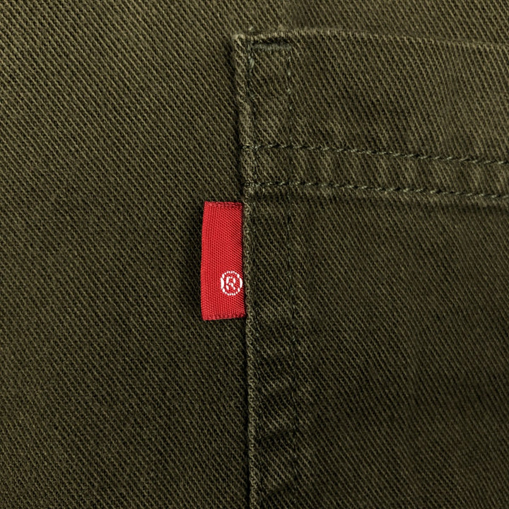 90s-00'S Levi's Long-Sleeve Denim Shirt, Men's XL (approx.), Regular Collar, Vintage cotton Khaki type Vintage Second Hand