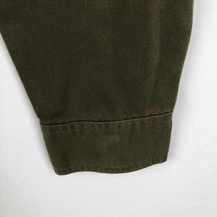 90s-00'S Levi's Long-Sleeve Denim Shirt, Men's XL (approx.), Regular Collar, Vintage cotton Khaki type Vintage Second Hand