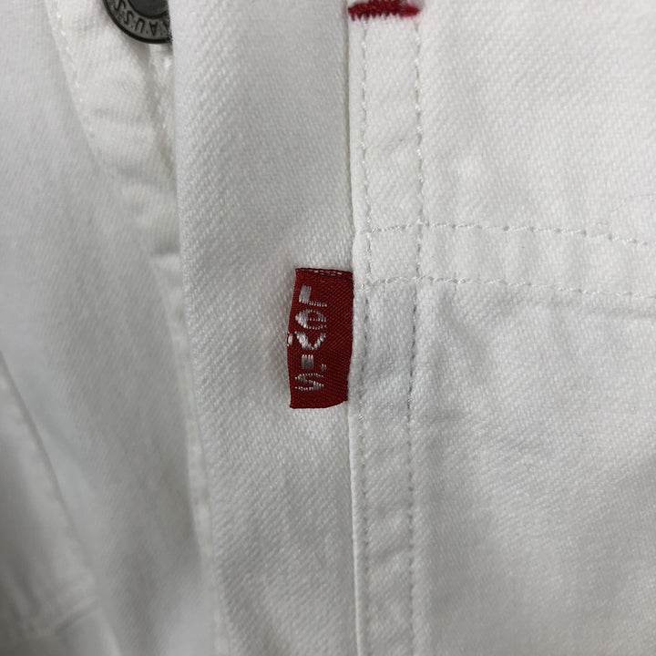 Levi's RED TAB Long-Sleeve White Denim Shirt, Men's Size M (approx.) cotton white type Vintage Second Hand