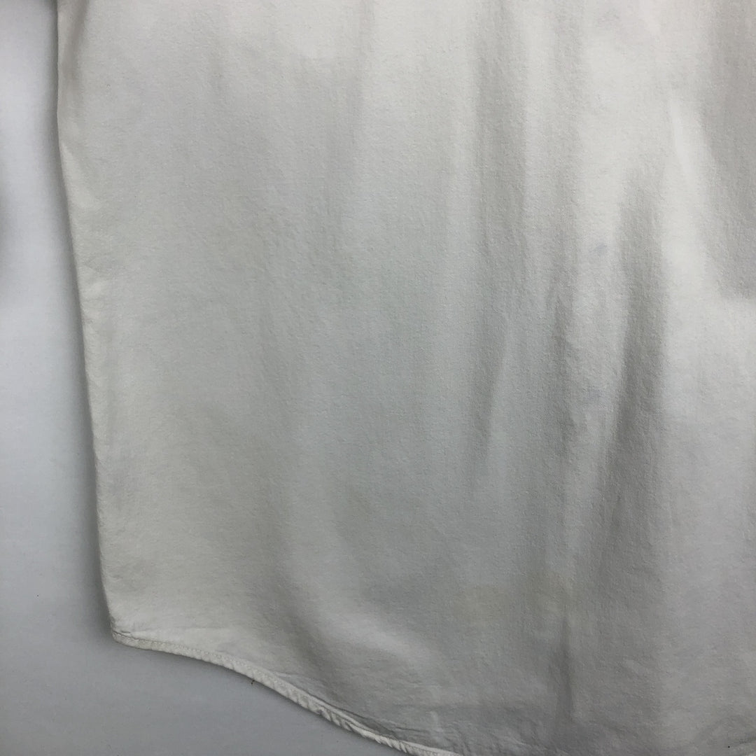 Levi's RED TAB Long-Sleeve White Denim Shirt, Men's Size L (approx.) cotton white type Vintage Second Hand