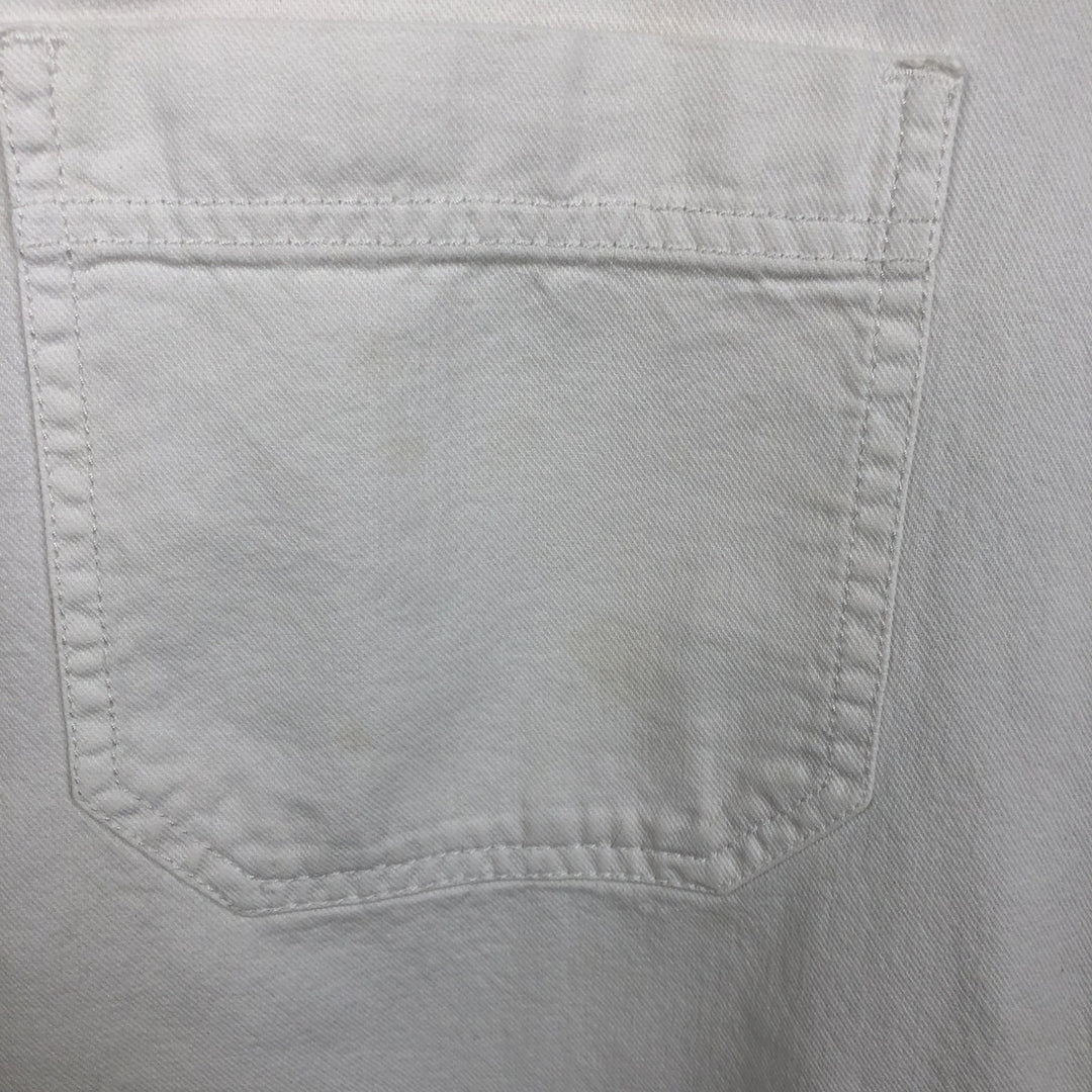 Levi's RED TAB Long-Sleeve White Denim Shirt, Men's Size L (approx.) cotton white type Vintage Second Hand
