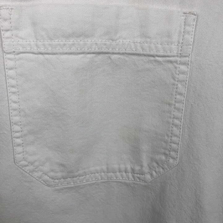 Levi's RED TAB Long-Sleeve White Denim Shirt, Men's Size L (approx.) cotton white type Vintage Second Hand