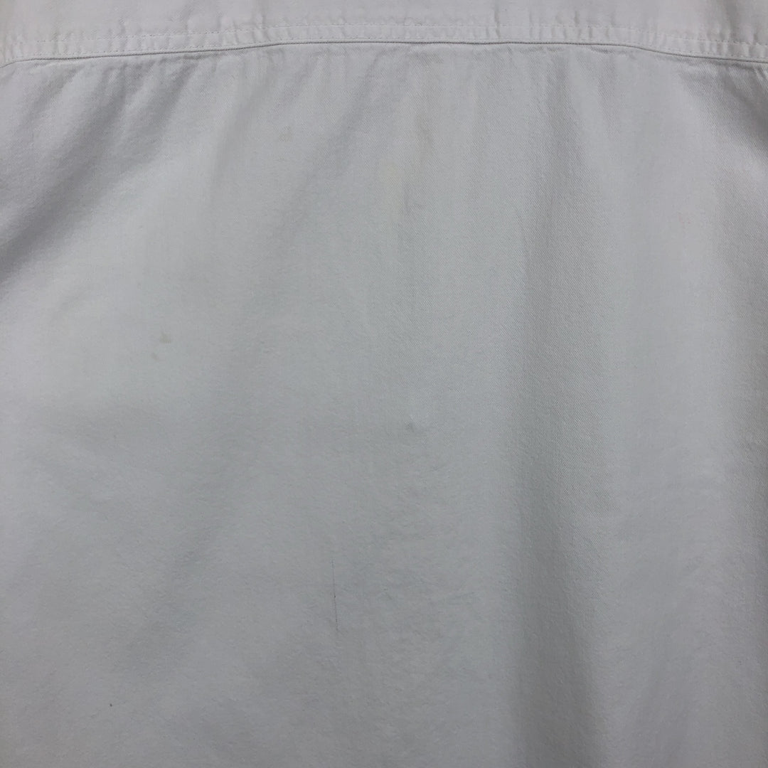 Levi's RED TAB Long-Sleeve White Denim Shirt, Men's Size L (approx.) cotton white type Vintage Second Hand