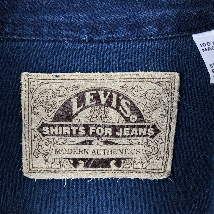 Levi's long sleeve denim shirt, men's size L cotton Indigo Vintage Second Hand