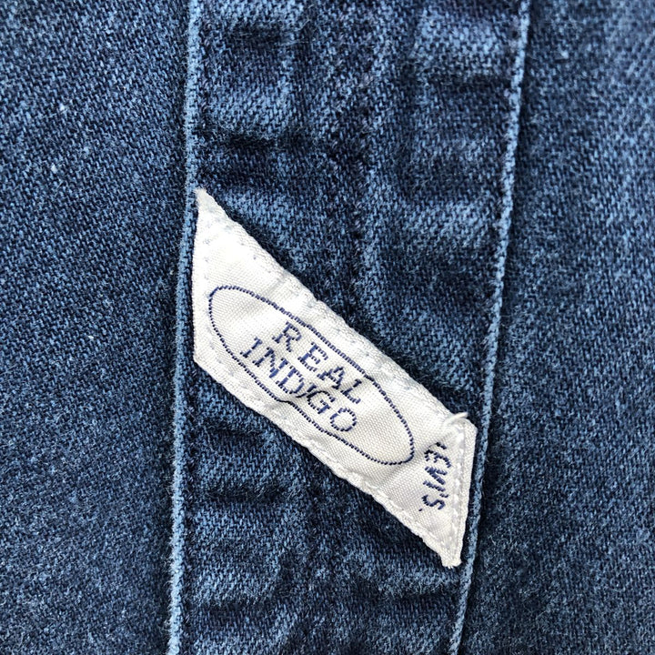 Levi's long sleeve denim shirt, men's size L cotton Indigo Vintage Second Hand