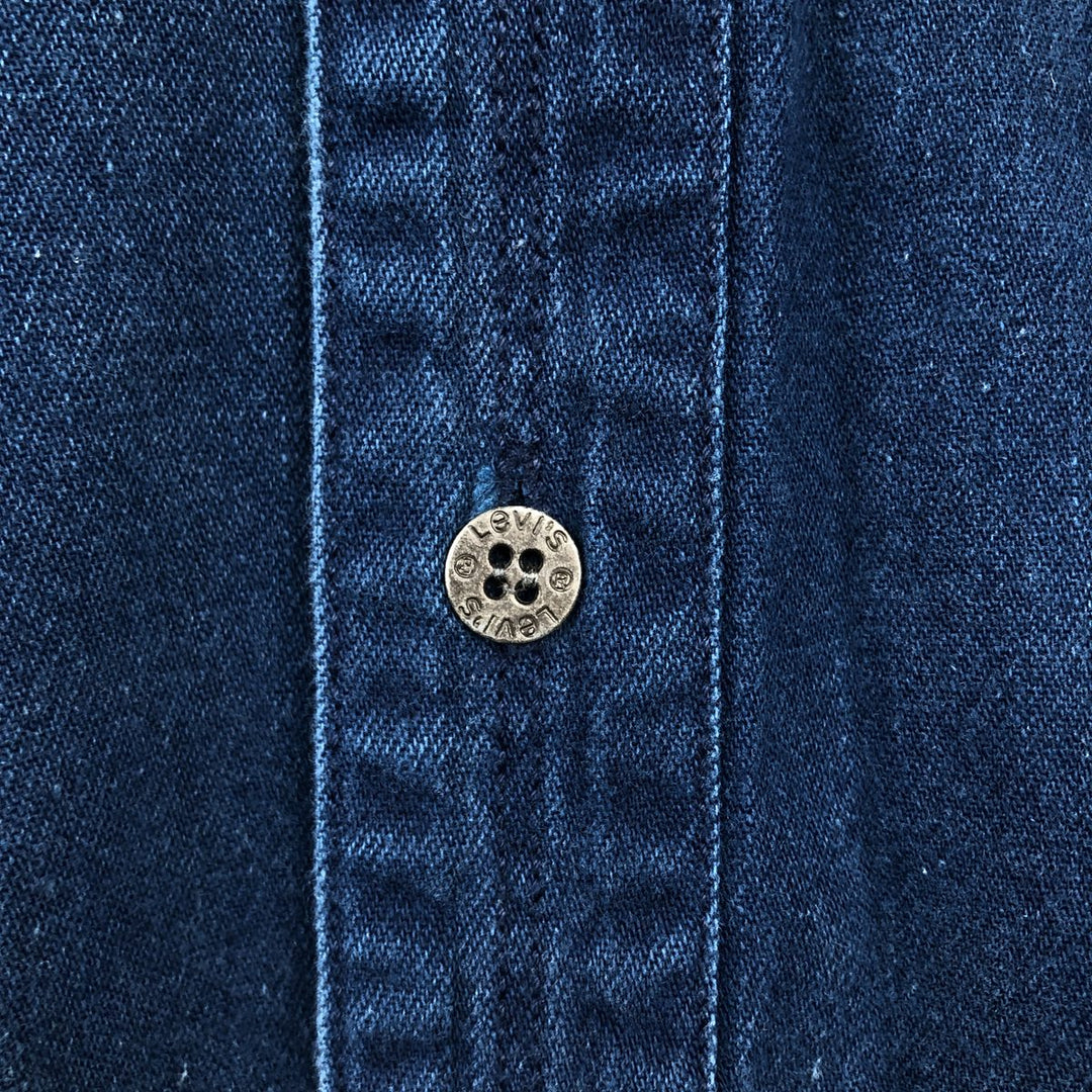 Levi's long sleeve denim shirt, men's size L cotton Indigo Vintage Second Hand