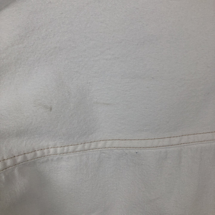 90s-00'S Levi's RED TAB Long-Sleeve White Denim Shirt, Men's Size S (approx.) cotton white type Vintage Second Hand
