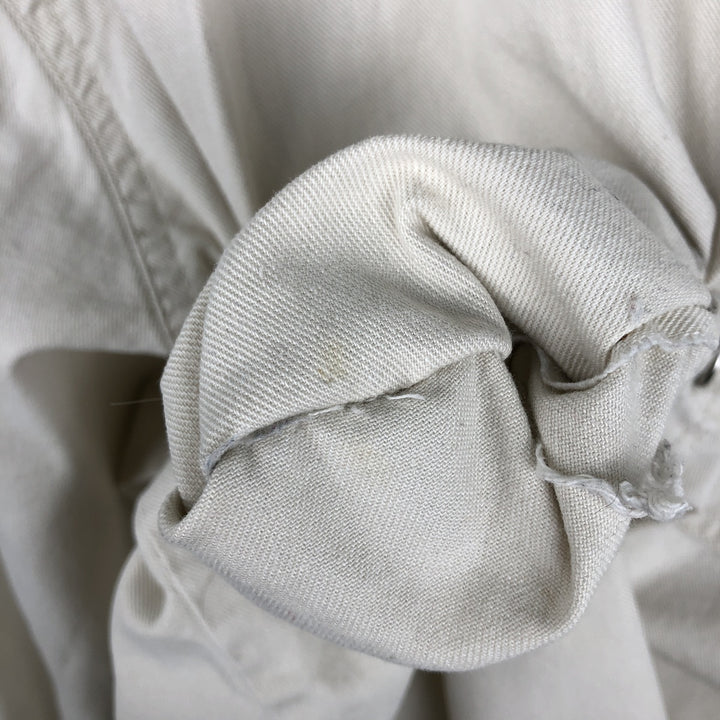 90s-00'S Levi's Jeans Long-Sleeve Denim Shirt, Men's Size M (approx.), Vintage cotton Khaki type beige Vintage Second Hand