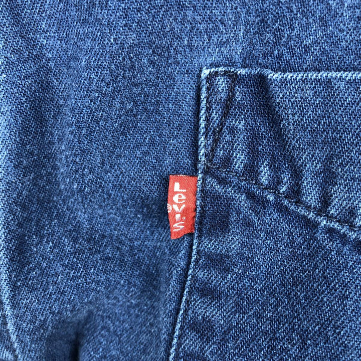Levi's RED TAB Long-Sleeve Button-Down Denim Shirt, Men's Size XL (approx.) cotton blue type Vintage Second Hand
