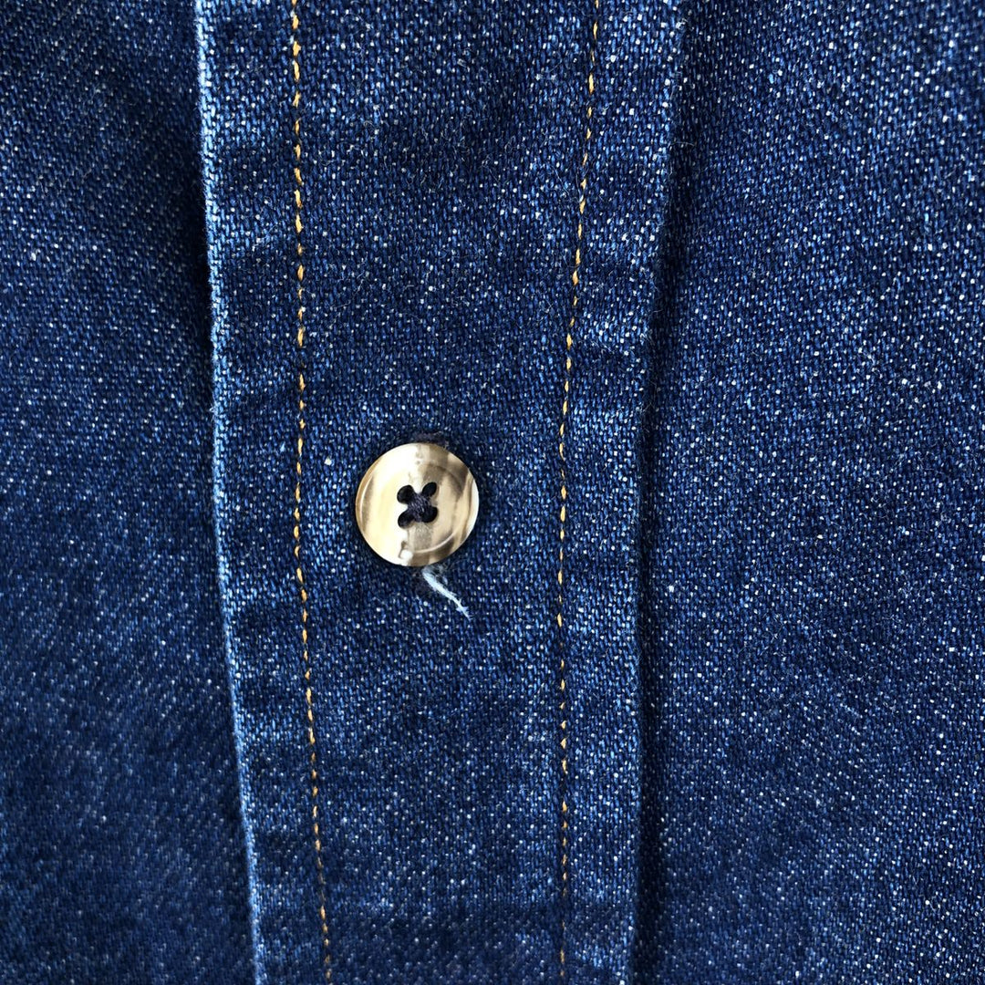 Carhartt long-sleeved denim shirt, men's size XL unclear blue type Vintage Second Hand