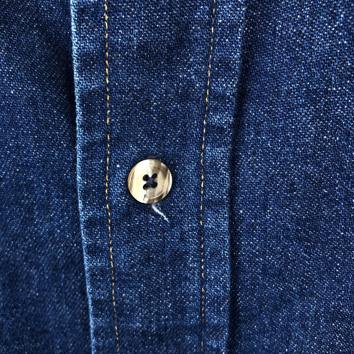 Carhartt long-sleeved denim shirt, men's size XL unclear blue type Vintage Second Hand