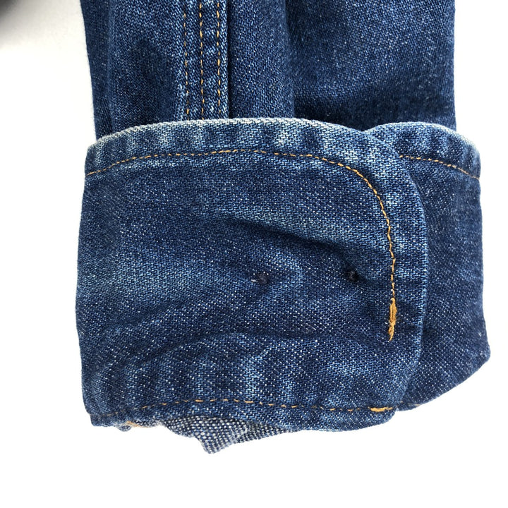 Carhartt long-sleeved denim shirt, men's size XL unclear blue type Vintage Second Hand