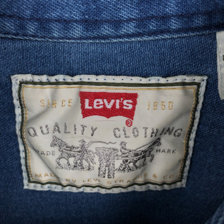 Levi's Red Tab Long Sleeve Denim Shirt, Men's Size L cotton blue type Vintage Second Hand