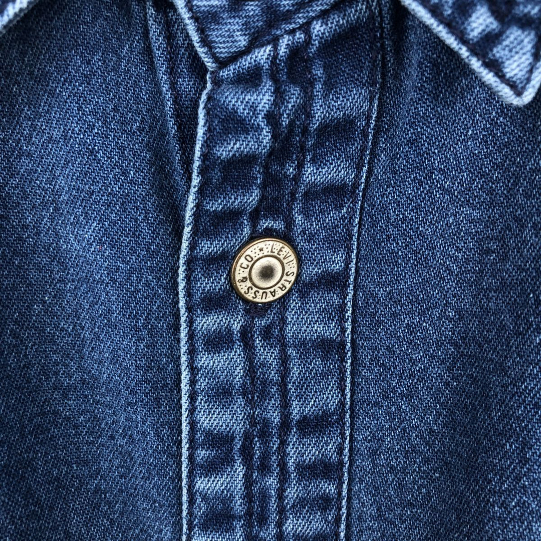 Levi's Red Tab Long Sleeve Denim Shirt, Men's Size L cotton blue type Vintage Second Hand