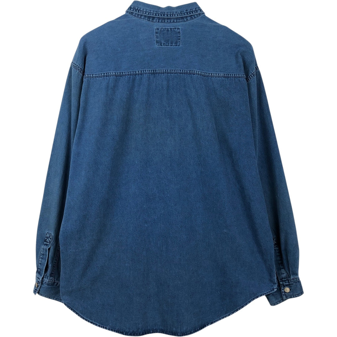 Levi's long sleeve denim shirt, men's size XL cotton blue type Vintage Second Hand