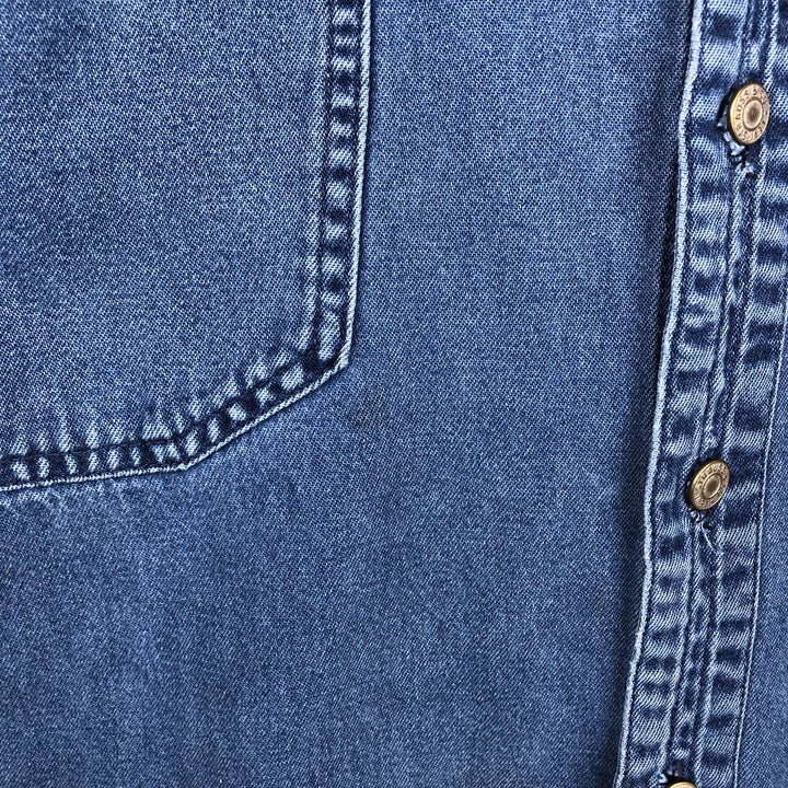 Levi's long sleeve denim shirt, men's size XL cotton blue type Vintage Second Hand