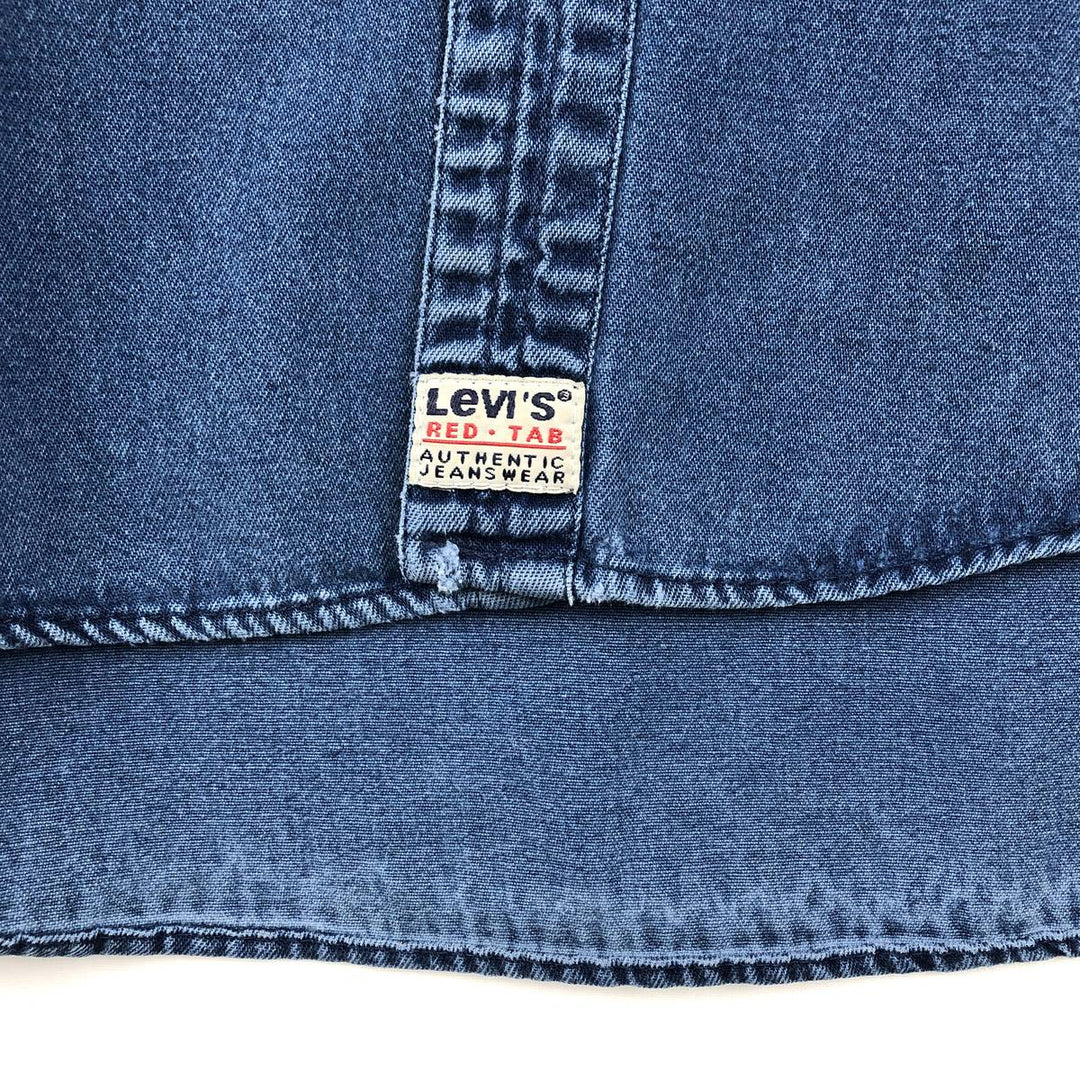Levi's long sleeve denim shirt, men's size XL cotton blue type Vintage Second Hand