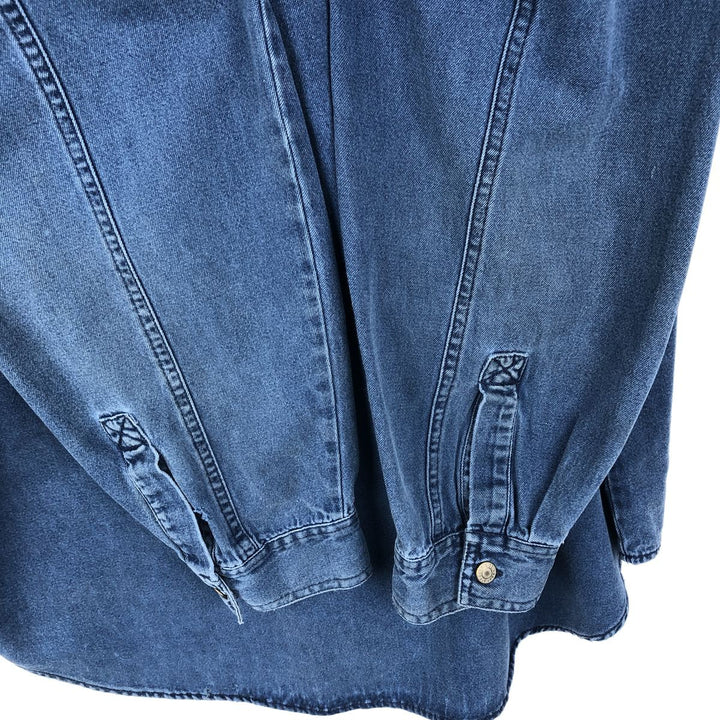 Levi's long sleeve denim shirt, men's size XL cotton blue type Vintage Second Hand