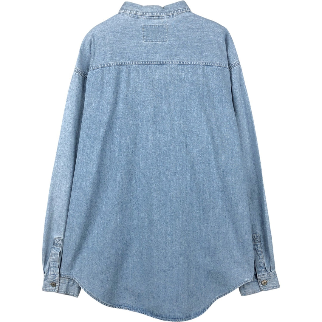 Levi's RED TAB Long-Sleeve Denim Shirt, Men's Size XL (approx.), Vintage cotton Blue type light blue Vintage Second Hand